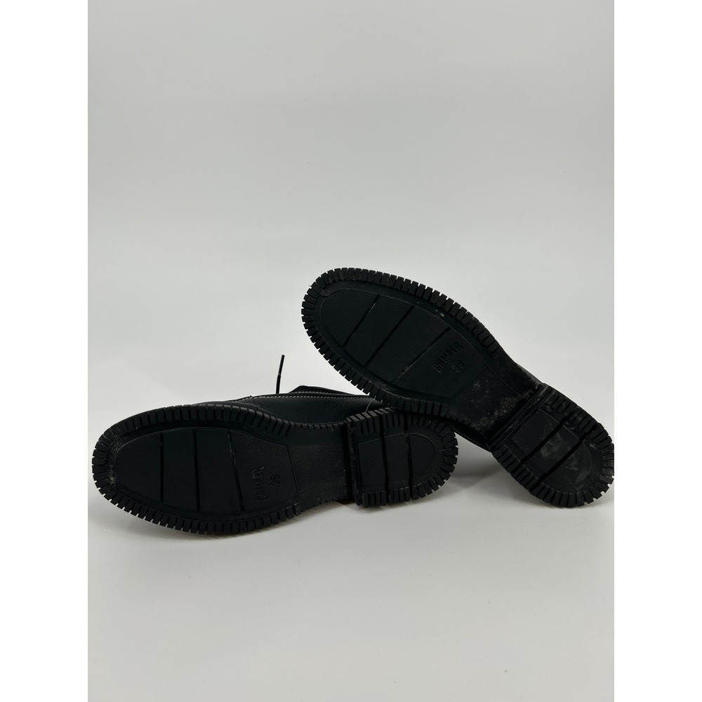 Camper Pix Black Leather Ortholite Lace Up Shoes Sneakers Womens size 39 - Picture 7 of 8